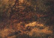 Maksymilian Gierymski Apple-tree over stream Spain oil painting artist
